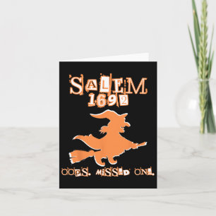Salem Witch Trials 1692 Oops You Missed One Hallow Card