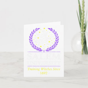 Salem Witch University Training Halloween Women Card
