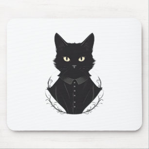 Salem's Enchanted Black Cat Mouse Mat