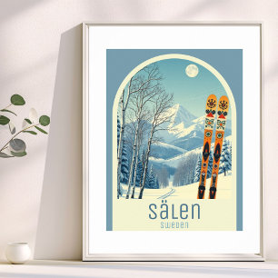 Sälen Sweden ski resort Poster