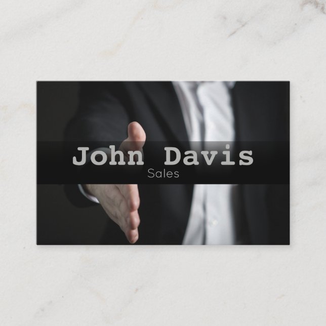 Sales business card (Front)