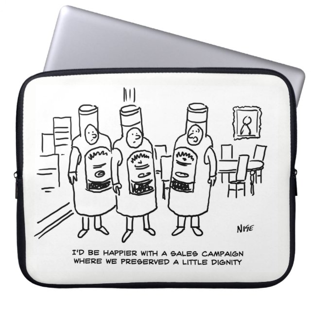 Sales Campaign Lacking in Dignity Laptop Sleeve (Front)