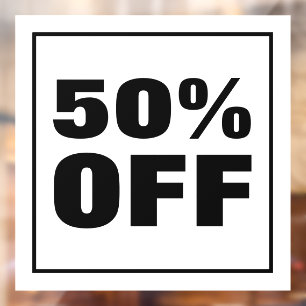 Sales Discount Window Cling