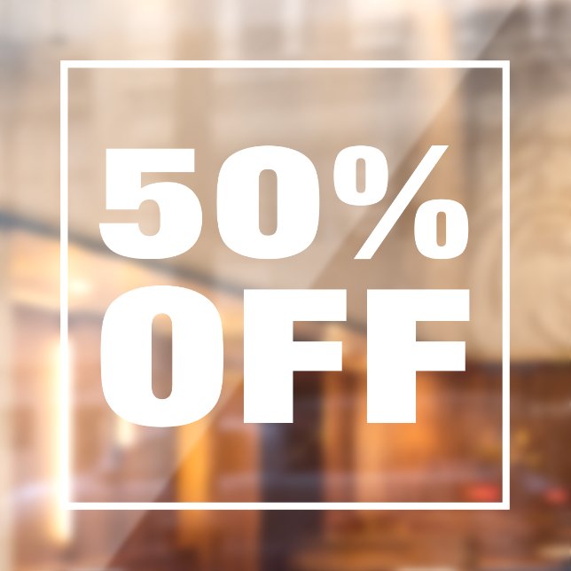 Sales Discount Window Cling (Sheet 2)