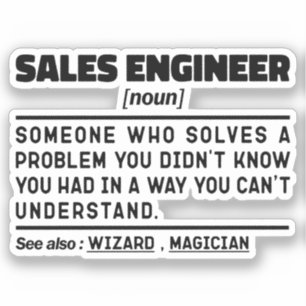 Sales Engineer Noun Finance Employee Sarcasm