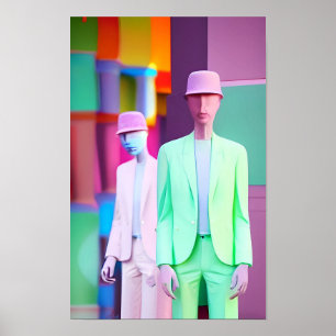 Sales Force Ken Gauge Retrowave Poster