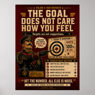 Sales Goal Motivation Poster   Roland K. Voss