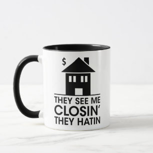 Sales humour, They See Me Closing they hating, gif Mug