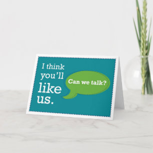 Sales & Prospecting Card: I Think You'll Like Us Card
