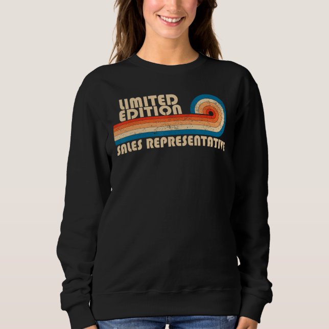 SALES REPRESENTATIVE Funny Job Title Profession Bi Sweatshirt (Front)