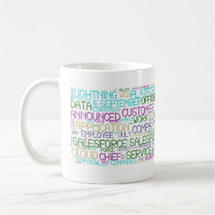 Salesforce Word Cloud Classic Mug