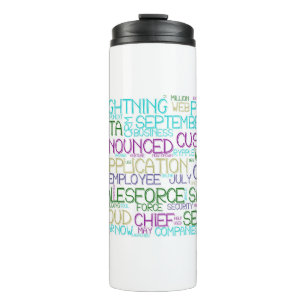 Salesforce Word Cloud Thermal Tumbler