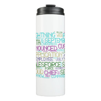 Salesforce Word Cloud Thermal Tumbler