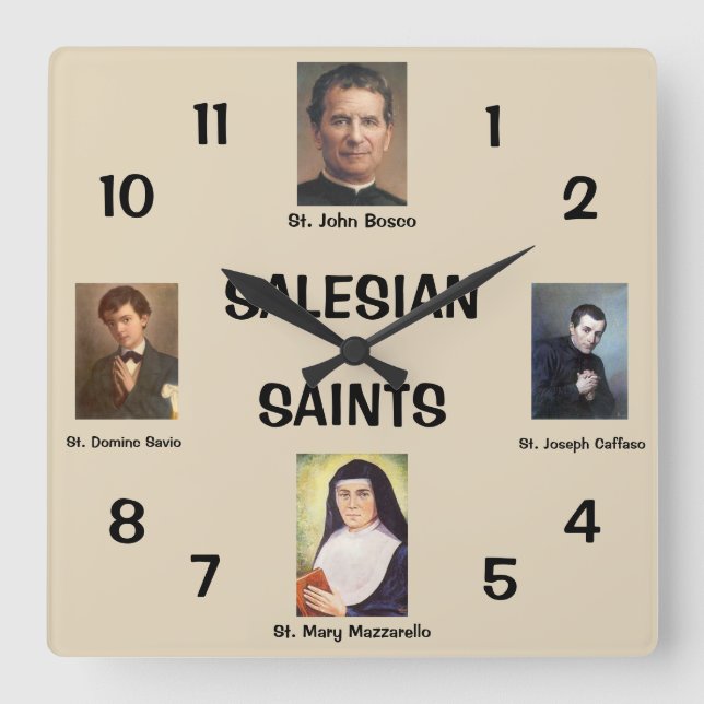 Salesian Saints Wall Clock (Front)