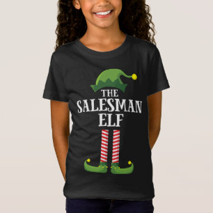 Salesman Elf Matching Family Group Christmas Party T-Shirt