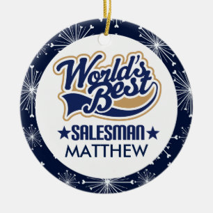 Salesman Personalised Christmas Ornament