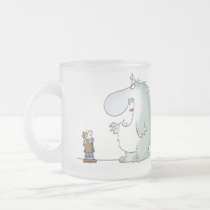 Salesmanship begins when the customer says no frosted glass coffee mug