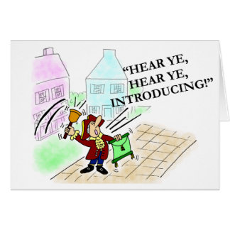 Salesperson Introduction Greeting Card