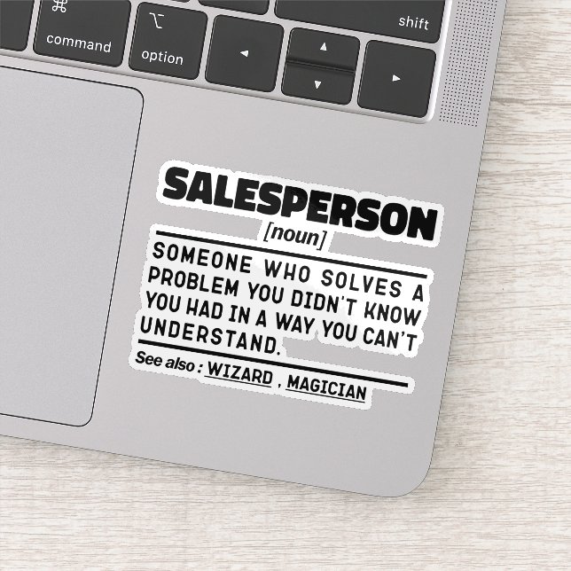 Salesperson Noun Marketing Expert Negotiator Cool (Detail)