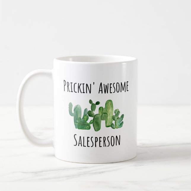 Salesperson Salesman Saleswomen Appreciation Coffee Mug (Left)
