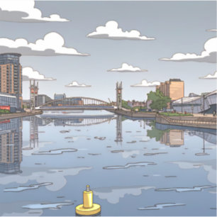 Salford Quays view sticker
