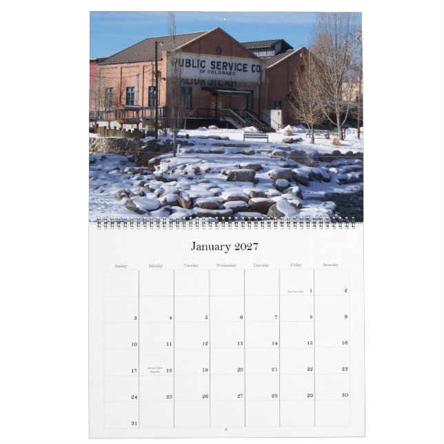 Salida Colorado, 2015 Calendar (Jan 2027)