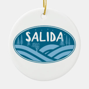 Salida Colorado Outdoors Ceramic Tree Decoration