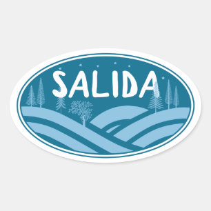 Salida Colorado Outdoors Oval Sticker