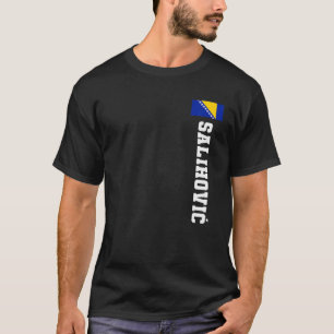 Salihovic Bosnia Flag Last Name Coat Of Arm Emblem T-Shirt