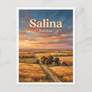 Salina Kansas Postcard