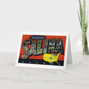 Salina Kansas Vintage Greeting Card