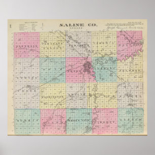 Saline County, Kansas Poster
