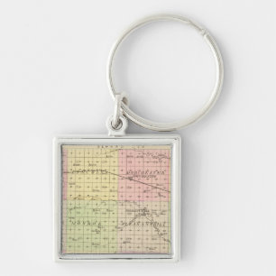Saline County, Nebraska Key Ring