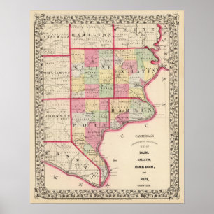 Saline, Gallatin, Hardin, Pope counties Poster