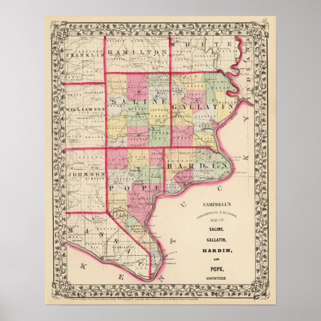 Saline, Gallatin, Hardin, Pope counties Poster (Front)