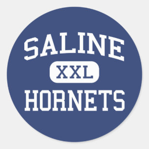 Saline Hornets Middle School Saline Michigan Classic Round Sticker