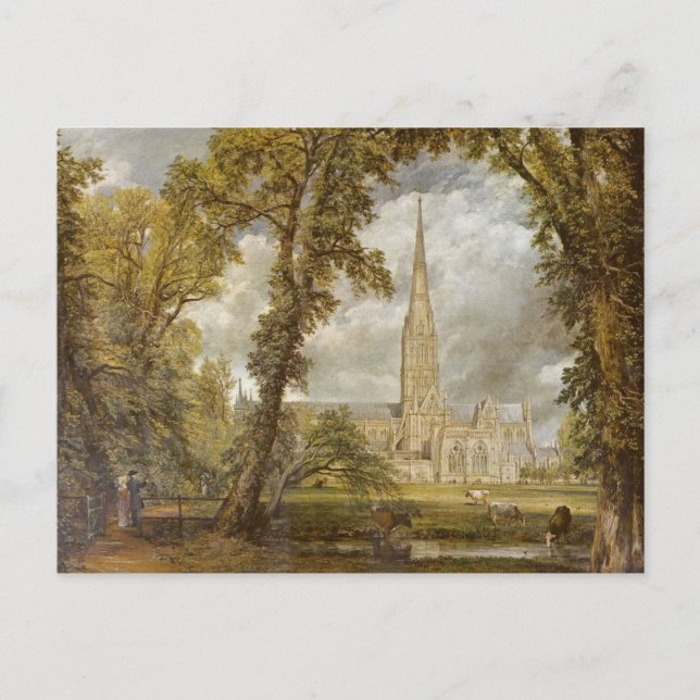 Salisbury Cathedral by John Constable Postcard (Front)