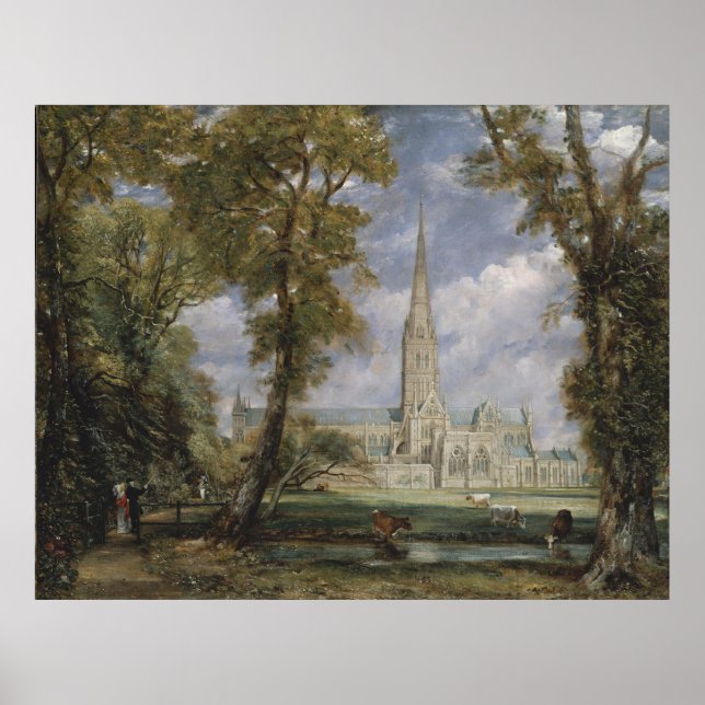 Salisbury Cathedral from the Garden (Const.) Poster (Front)