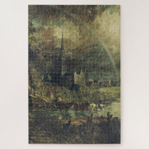 Salisbury Cathedral from the Meadows Jigsaw Puzzle
