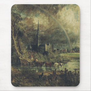 Salisbury Cathedral from the Meadows Mouse Mat