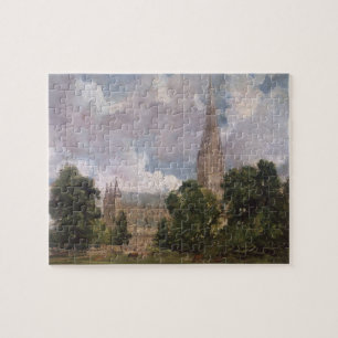 Salisbury Cathedral from the south west Jigsaw Puzzle
