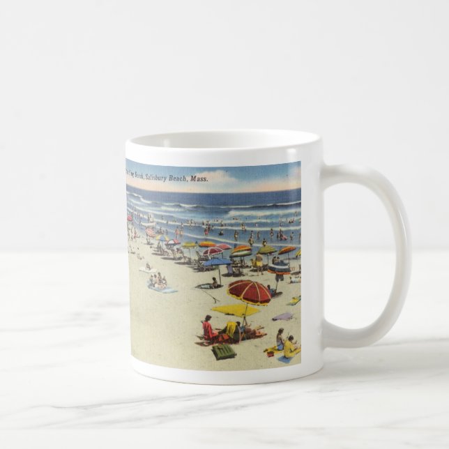 Salisbury, Massachusetts - Vintage Beach Scene Coffee Mug (Right)