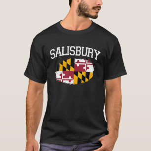 SALISBURY MD MARYLAND Flag Vintage USA Sports Men  T-Shirt