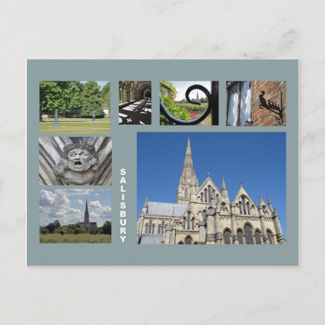 Salisbury multi-image postcard (Front)