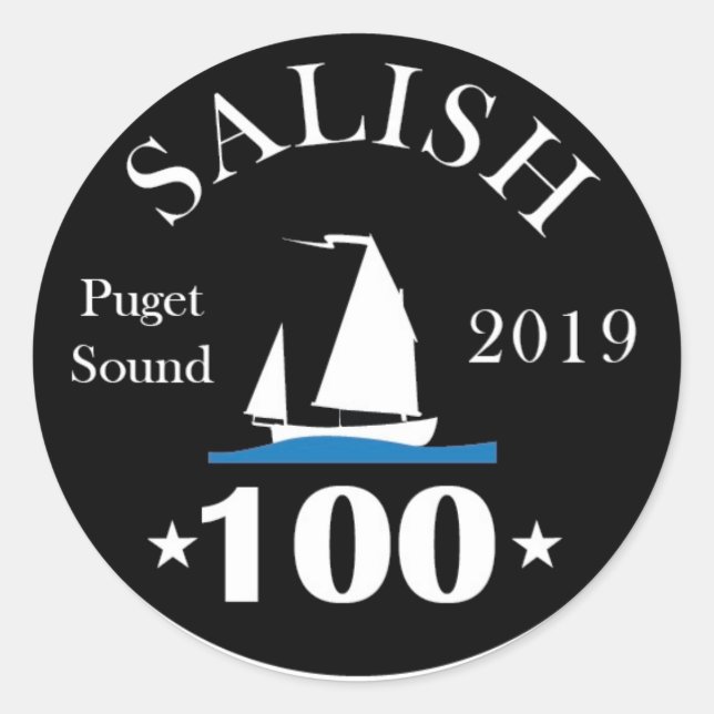 Salish 100 3-inch stickers (sheet of six) (Front)
