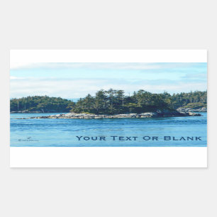 Salish Island Rectangular Sticker