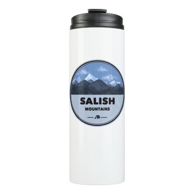 Salish Mountains Montana Camping Thermal Tumbler (Front)