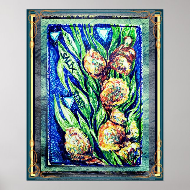 Salix Sense Willow Catkins Poster (Front)