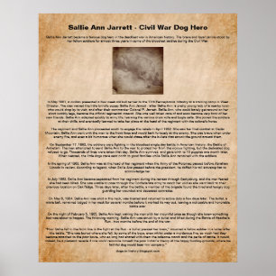 Sallie Ann Jarrett, Civil War Dog Hero Poster