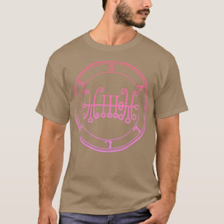 Sallos Sigil Causes Men to Love Women Pink Gradien T-Shirt